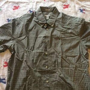 Light Checkered Gray  Checkered Short Sleeve Shirt